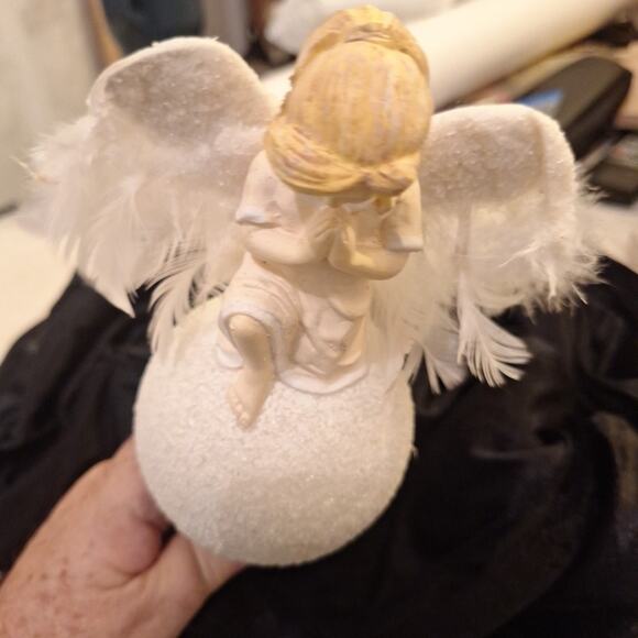 Simply Shabby Chic Christmas Angel 9" Tree Topper Blonde Angel - Picture 6 of 6